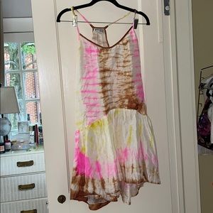 Juliet Dunn London Tie Dye Silk Dress